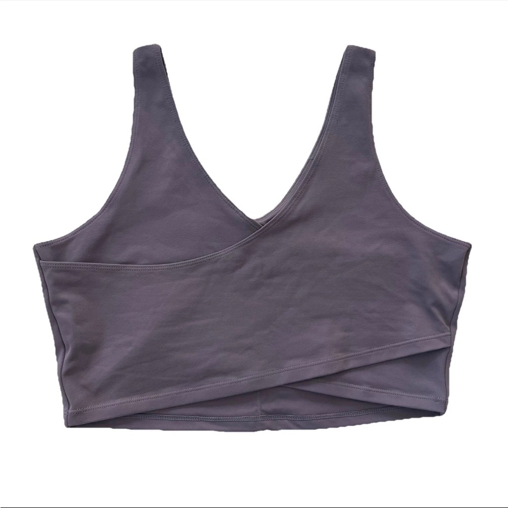 Womens Longline Cross Back Crop Top Sports Bra XL Workout Yoga Pilates Gym